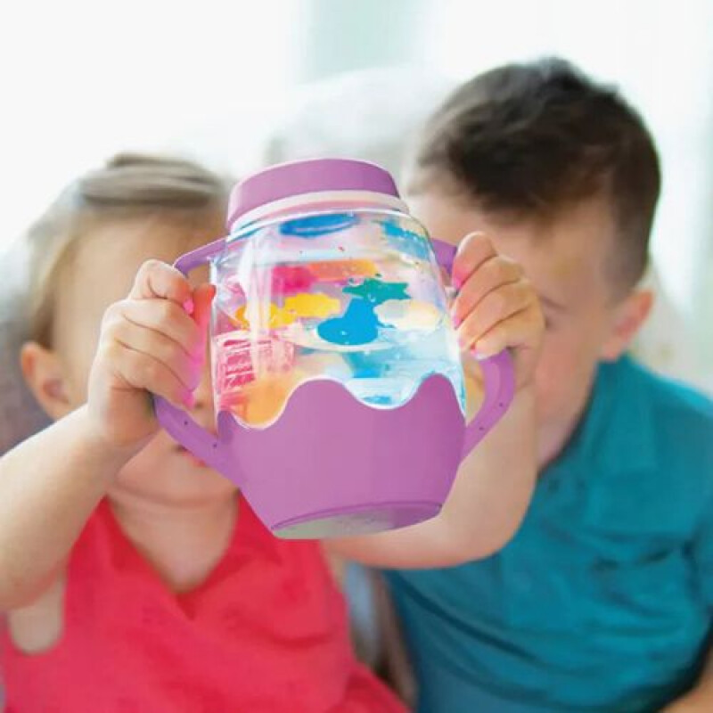 Jarra De juego sensorial- Glo Pals Violeta