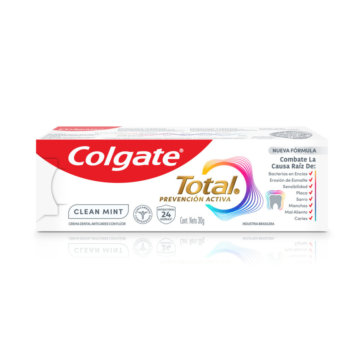 Pasta De Dientes Colgate Total 12 Clean Mint 30 Grs. 