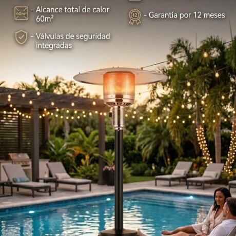 Estufa/hongo A Gas Exterior Con Ruedas C/válvula Y Manguera Estufa/hongo A Gas Exterior Con Ruedas C/válvula Y Manguera