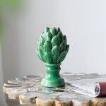 PIÑA PEQUEÑA DECORATIVA 12x12x19CM CERAMICA VERDE PIÑA PEQUEÑA DECORATIVA 12x12x19CM CERAMICA VERDE