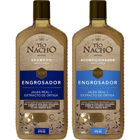 Pack Shampoo + Acondicionador Tio Nacho 415ml ENGROSADOR