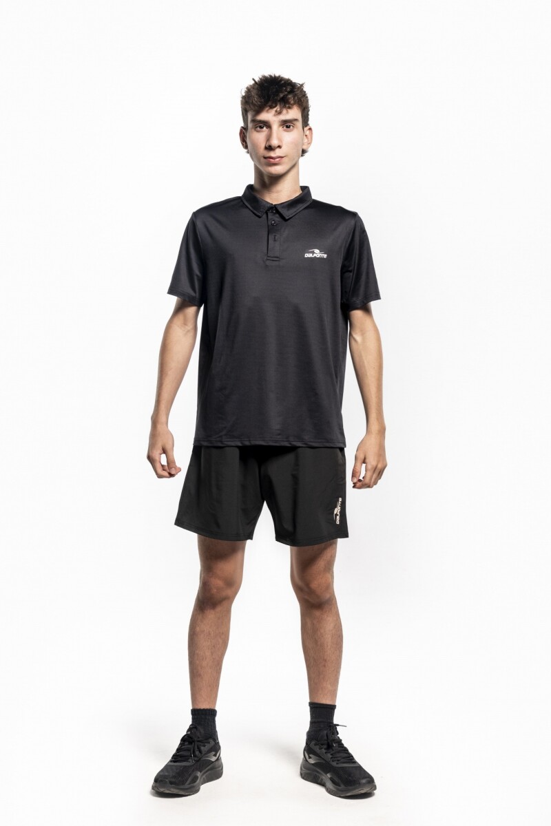 RAPID POLO T-SHIRT MEN BLACK - BLACK 