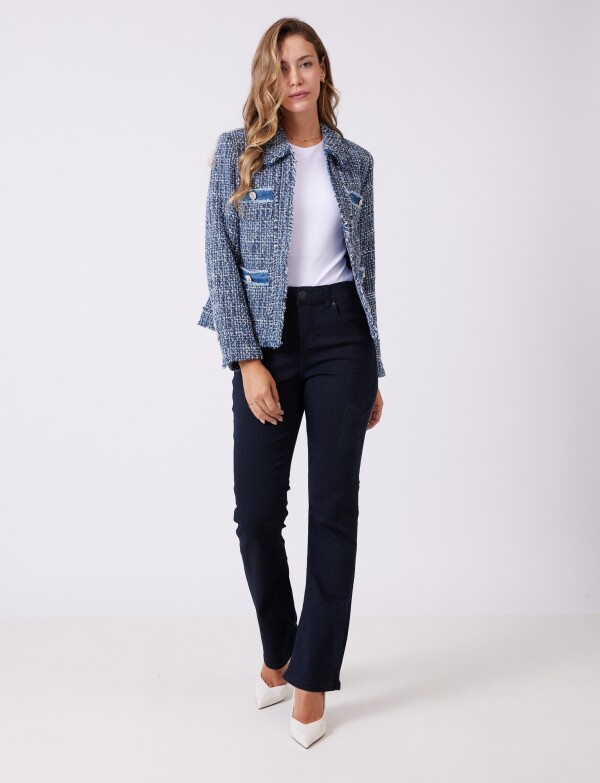 Chaqueta Tweed AZUL/MULTI