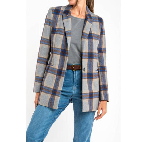 Blazer Cuadros Lana Multi
