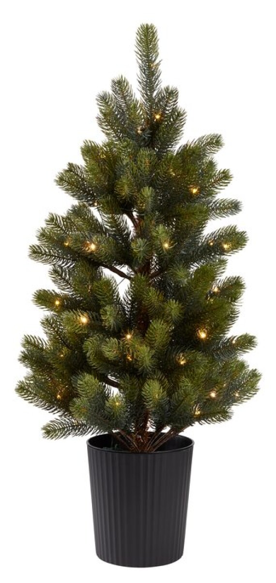 Árbol navideño artificial BERLINGR A90 cm con luces LED 