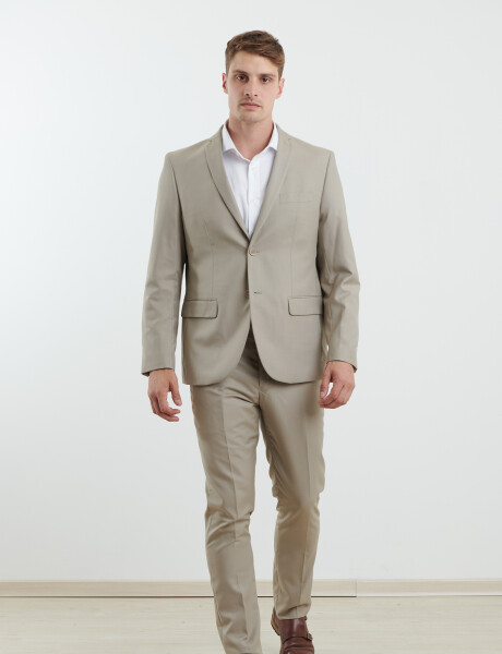 220262 TRAJE SLIM FIT HARRINGTON LABEL Tostado