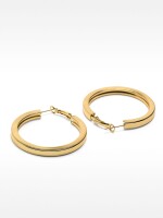Pendientes De Aro Medianos Plateados dorado
