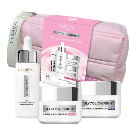 Pack L'oréal Glycolic Bright Crema Día + Crema Noche + Sérum Pack L'oréal Glycolic Bright Crema Día + Crema Noche + Sérum