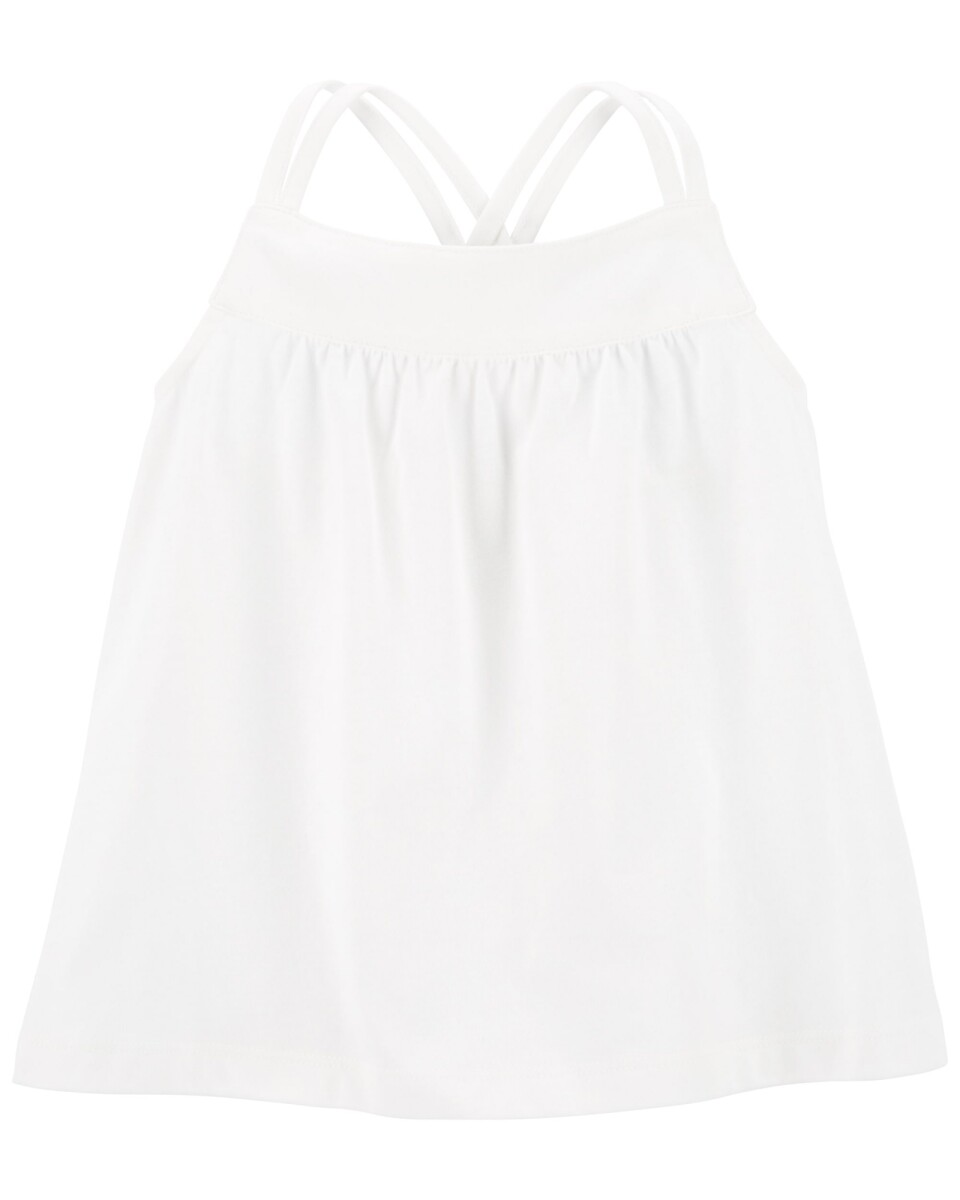 Musculosa Carters con Tiras Cruzadas - BLANCO 