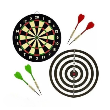 Juego Tiro al Blanco 4 Dardos Tablero Madera IYTRER-054 001