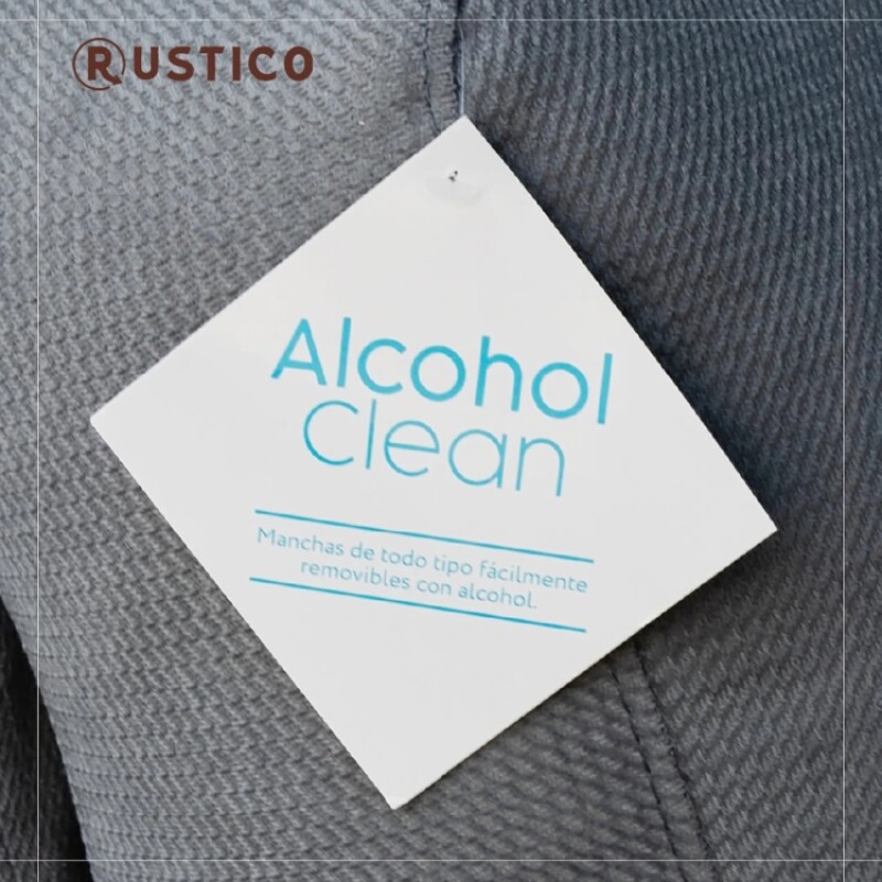 Sofa 2 Cuerpos Montana - Alcohol Clean - Gris Sofa 2 Cuerpos Montana - Alcohol Clean - Gris