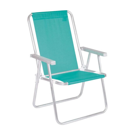 Set Silla Alta Pleg Alum + Mesa Bandeja Lateral Divisiones Verde