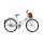 Bicicleta Paseo Expert Miami Dama Rodado 26 + Bolso + Parrilla Blanco