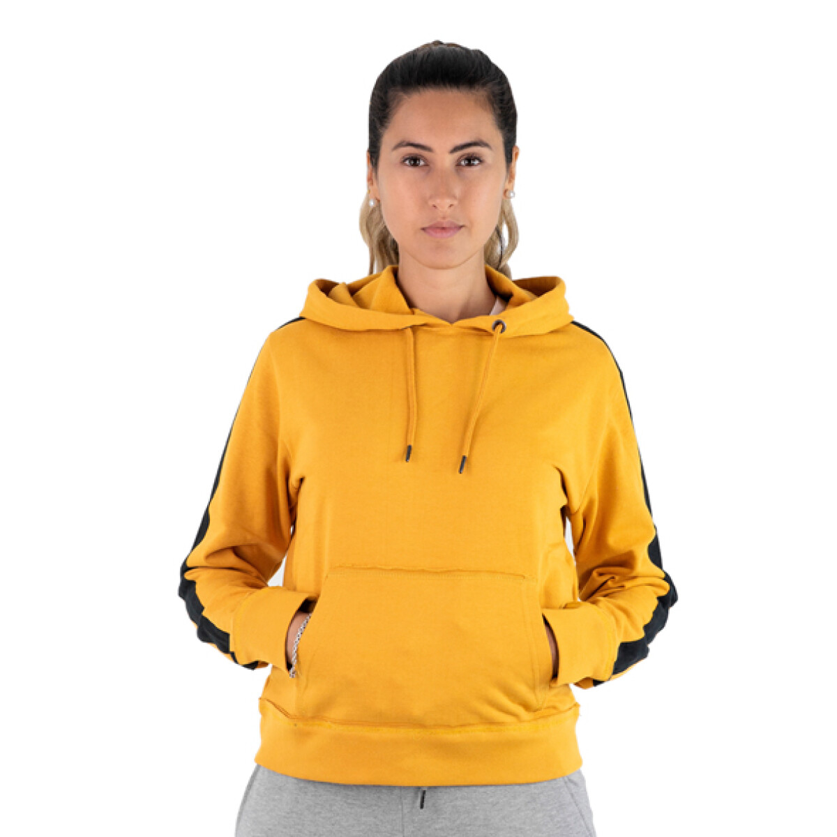 Muvem Canguro de Dama Hoodie - Mostaza 