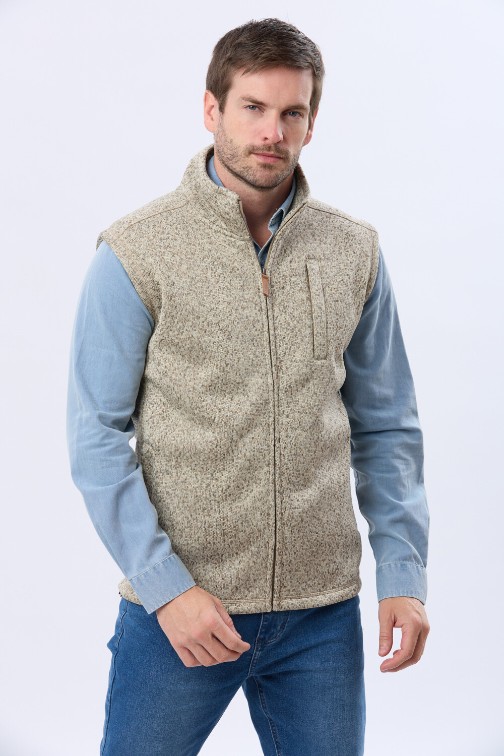 CHALECO FELPA ESPECIAL Beige