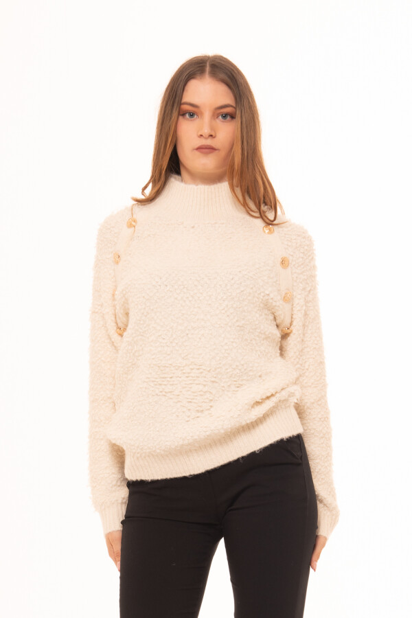 SWEATER CAPRICCI CAREZZA EXTRA TÉRMICO CRUDO