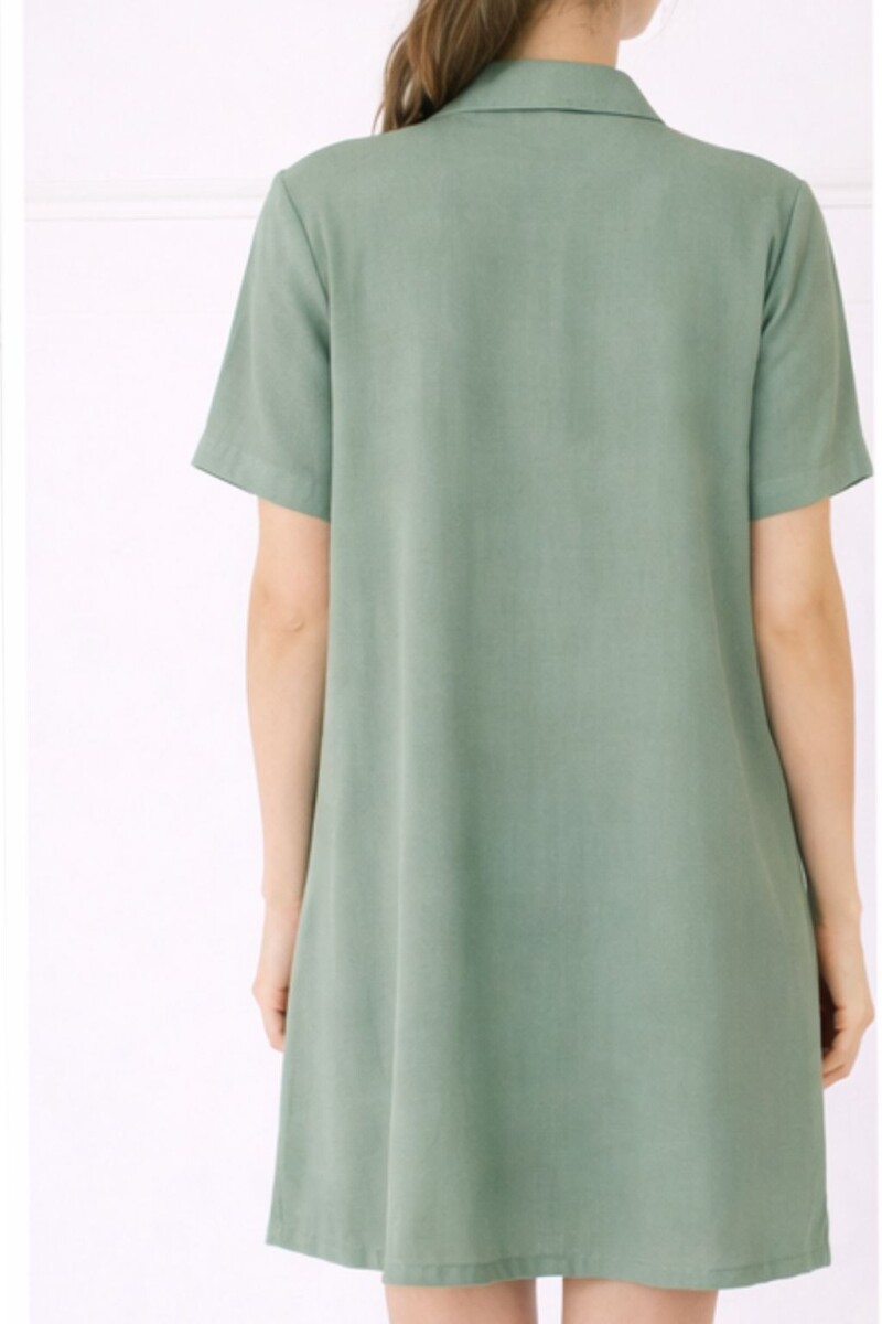 Camisa Maternal Pupa – Viscosa suave con bolsillos prácticos Verde