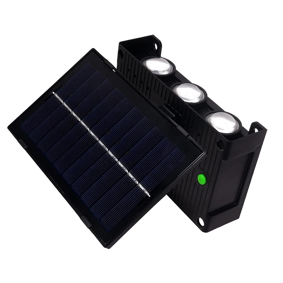 Foco led panel solar con sensor - NEGRO 