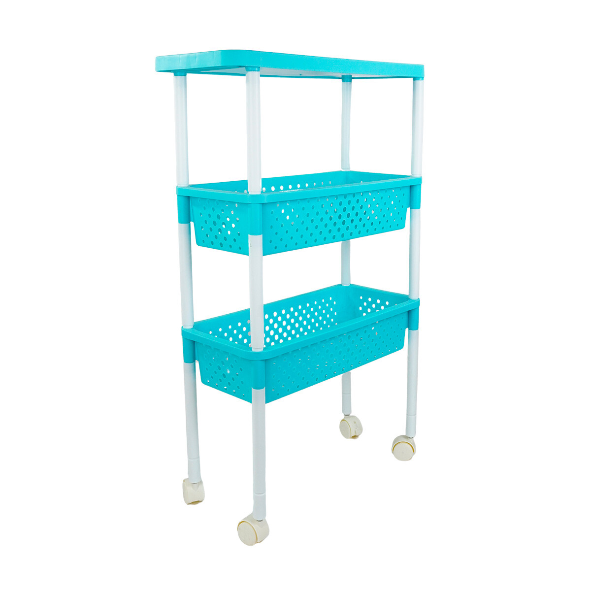 Rack de plastico con ruedas — El Clon