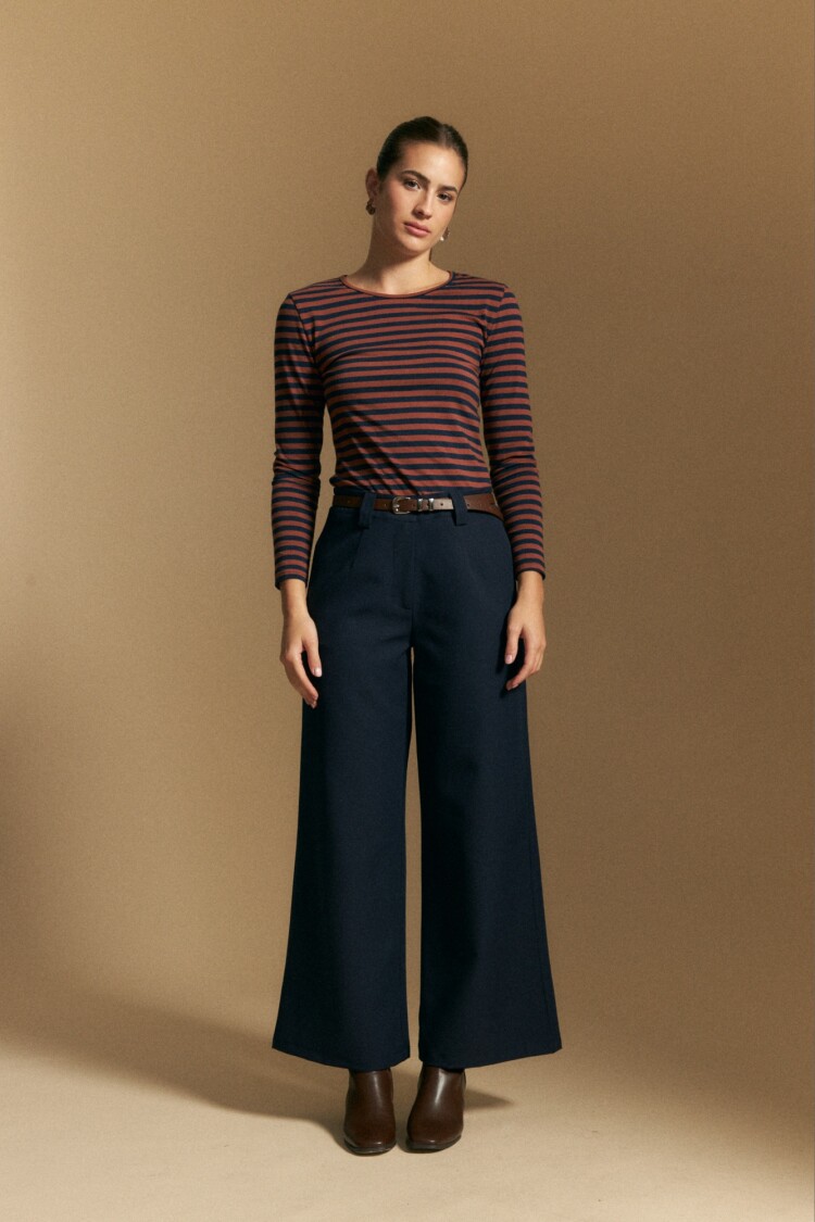 REMERA SABINA Marrón Corteza