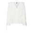 VMKAUSA FRILL LS TOP WVN GA SNOW WHITE
