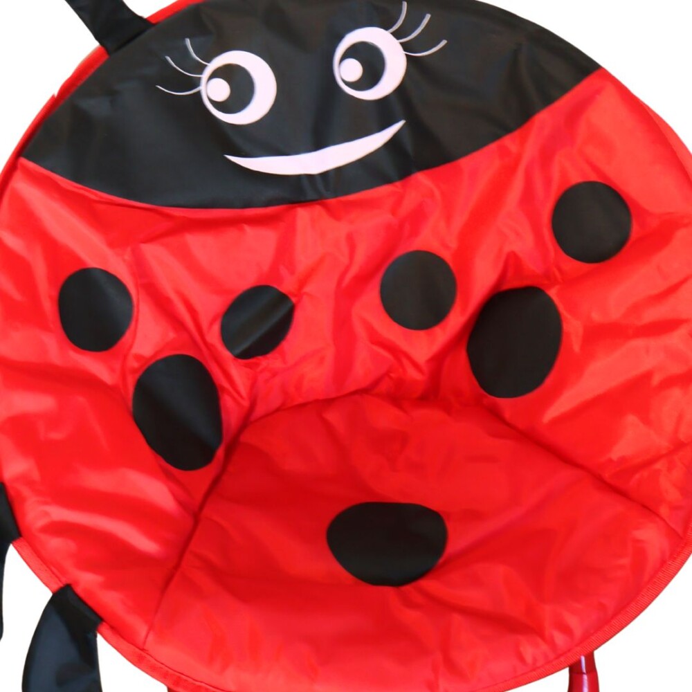 Silla Honguito Infantil Plegable de Metal Mariquita
