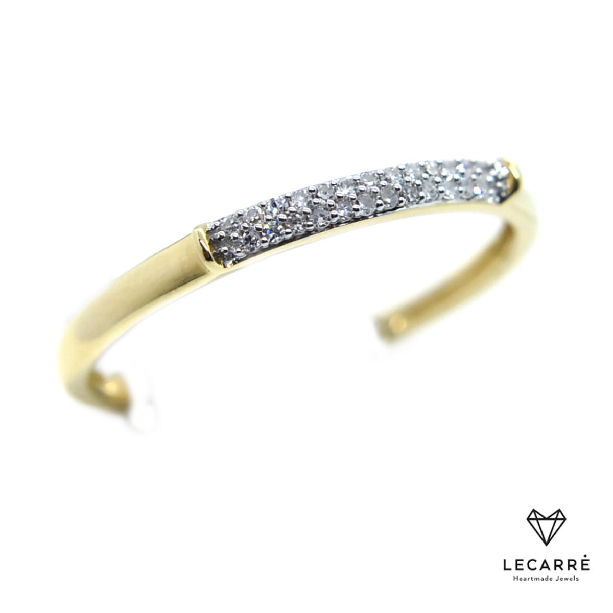 Anillo en Oro 18 Kilates con Diamantes 