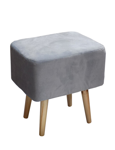 BANQUETA 40x30x42CM GAMUZA GRIS BANQUETA 40x30x42CM GAMUZA GRIS