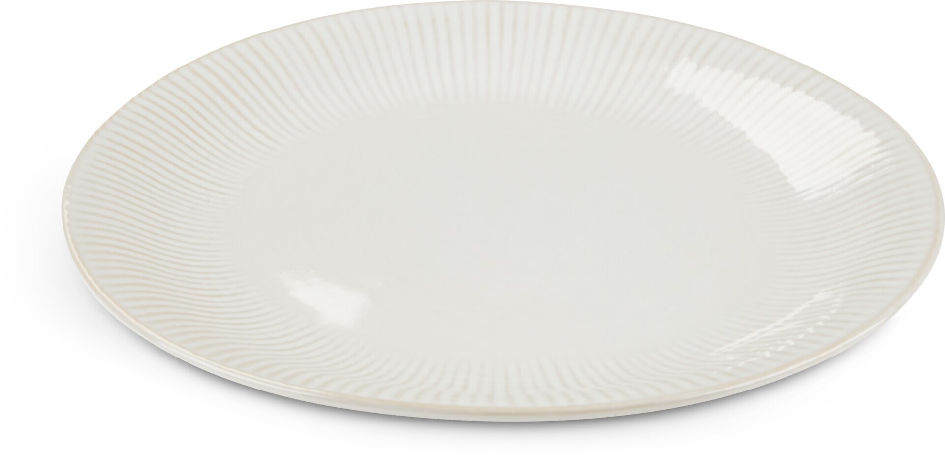 Plato STEFFEN Ø27cm cerámica blanco 