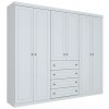 Ropero Americano Blanco 6 P Mdf Ropero Americano Blanco 6 P Mdf