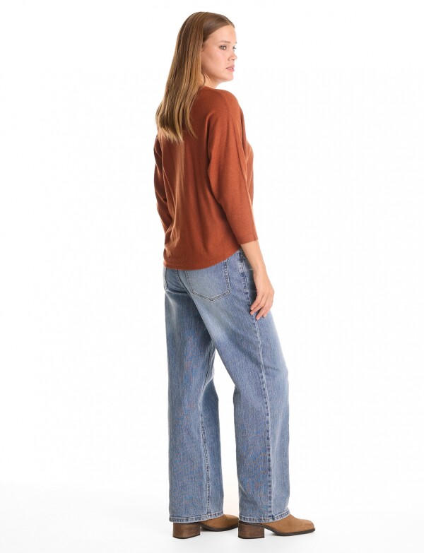 Buzo Dolman Escote V TERRACOTA