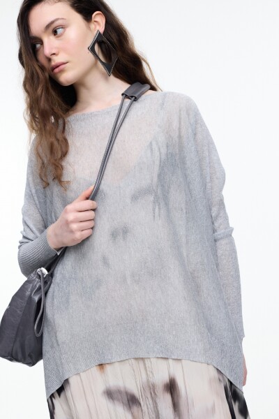 SWEATER LUREX Plata