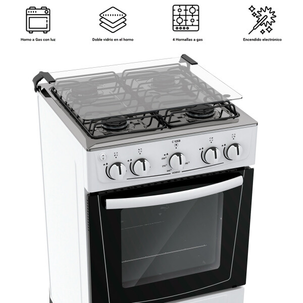 Cocina A Gas James C105 B COCINA JAMES C105 BLANCA SGAS 3205 AP