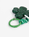 Llavero Strass Llavero Y Bag Charm Trébol Lucky - Combinacion Multicolor