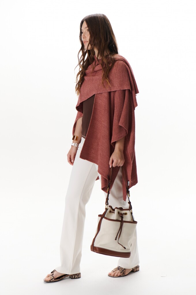 RUANA COTTON ROJO