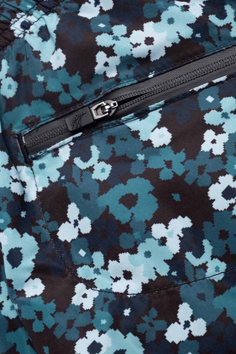 PIXEL FLORAL RUNNER Blue