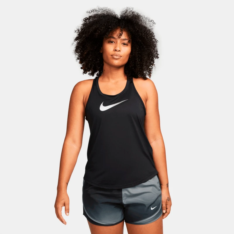 Remera Nike One Dri-Fit Swsh Hbr Tank de Mujer Negro
