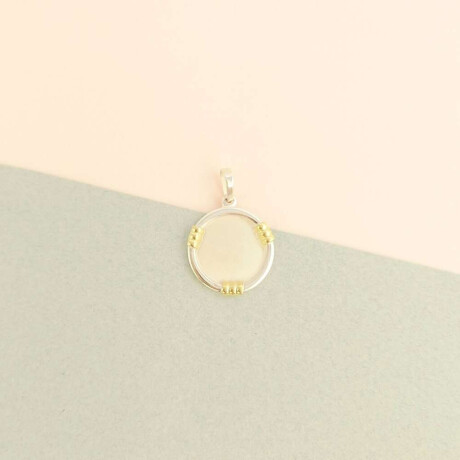 Medalla de Plata 925 y double en Oro 18 Ktes