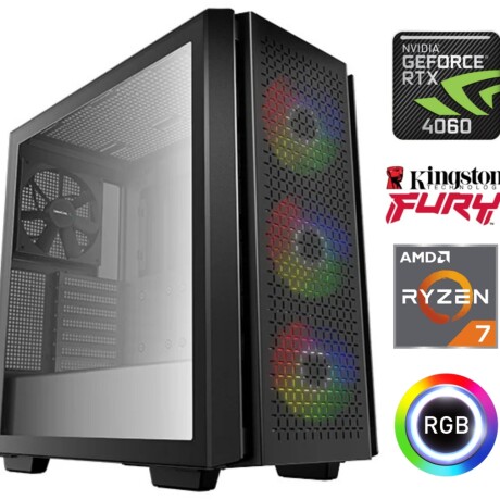 Equipo Gamer Ryzen 7 8700F, 16GB, 1TB Nvme, Rtx 4060 8GB 001