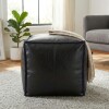 PUFF CUAD SIMIL CUERO NEGRO 45X45X40CM Unica
