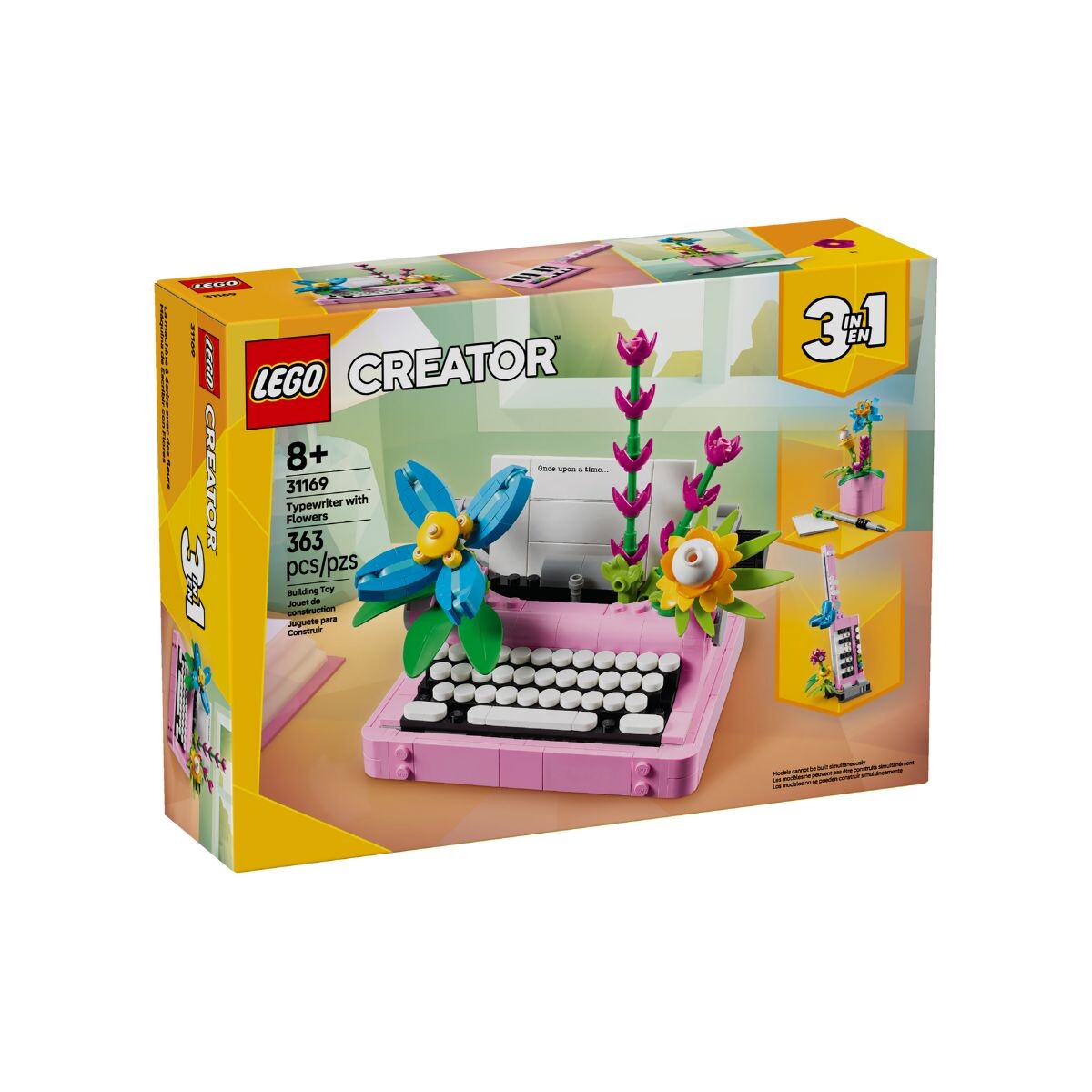 Lego Creator Maquina de escribir c/flores 3 EN 1 