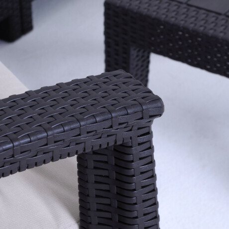 SET DE LIVING EXTERIOR POLIPROPILENO MARRON BONAIRE
