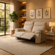 Sofá Recliner Eléctrico 3 Cuerpos Beige | Sofá Reclinable Eléctrico | Living Sofá Recliner Eléctrico 3 Cuerpos Beige | Sofá Reclinable Eléctrico | Living