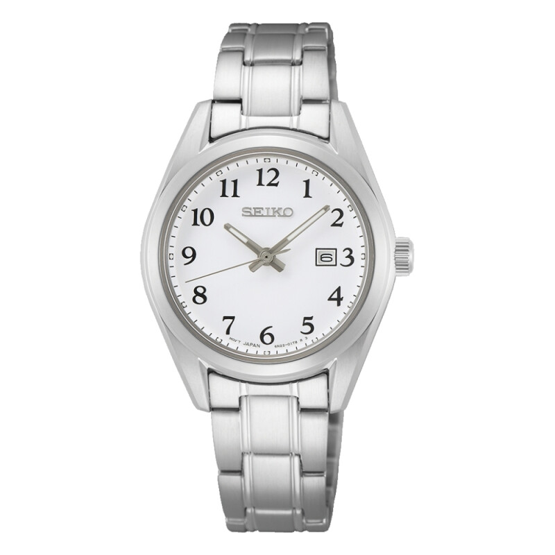 Reloj Seiko SUR465P1 para mujer con correa de acero plateado Plateado