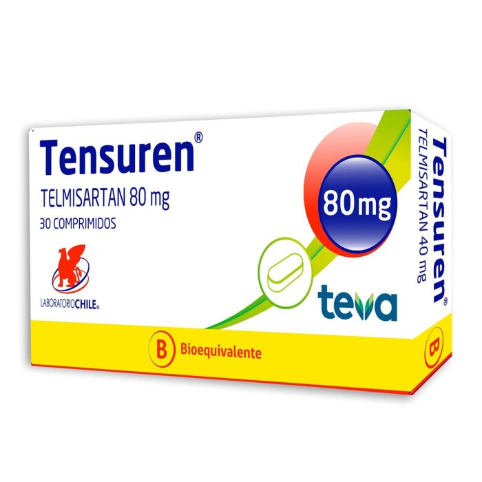 TENSUREN 80 MG. CJ X 30 COMP. única