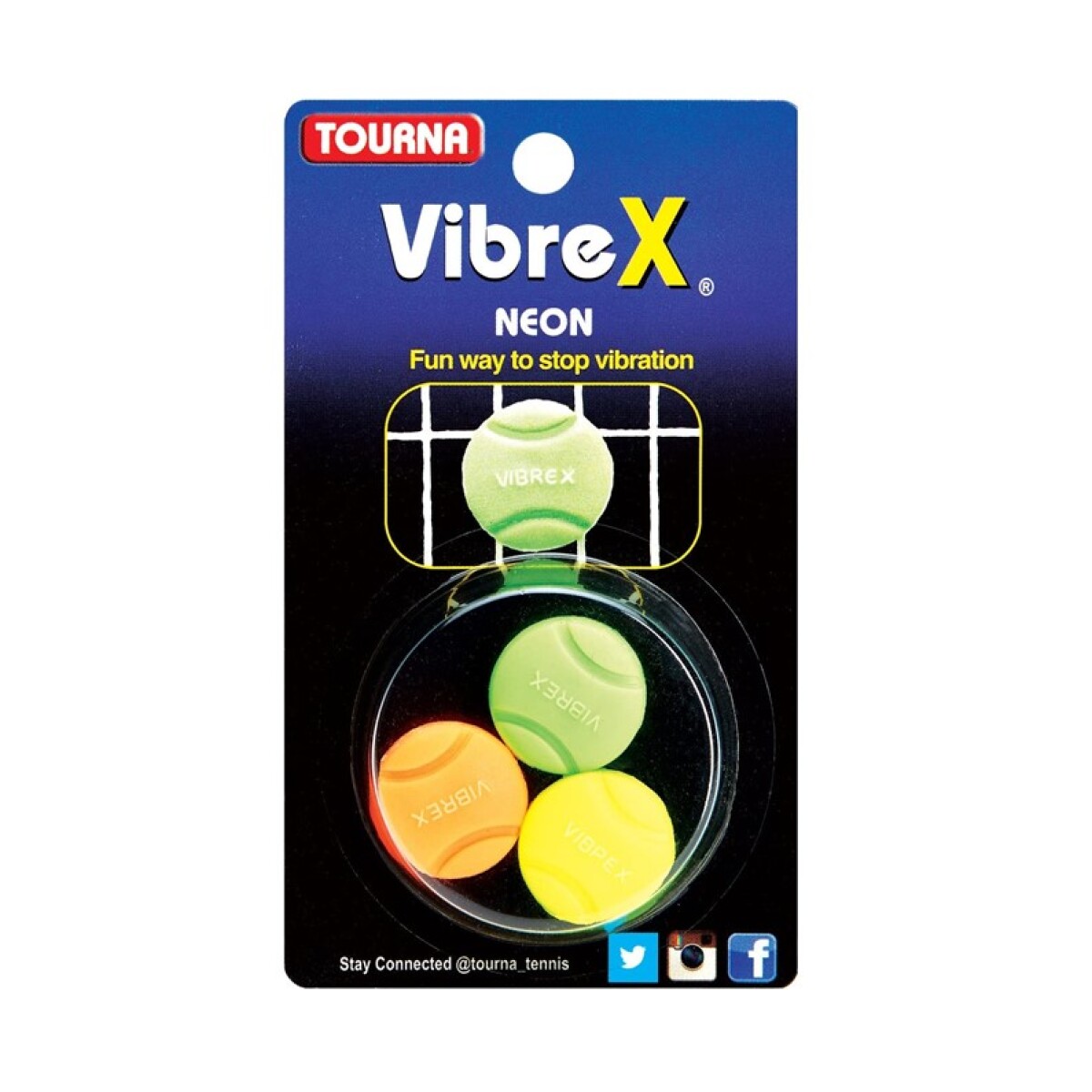 Antivibrador Vibrex Neon Tourna x3 Unidades - Neon 