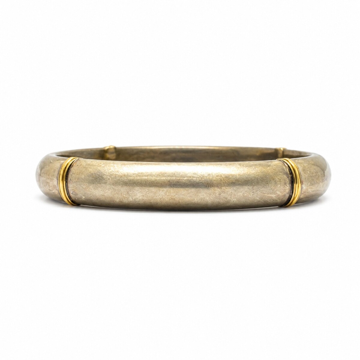 Esclava Bombé-Plata y Oro-Sin piedra-ES5015 - sinpiedra 