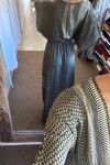 Vestido Manu de seda Tonos grises
