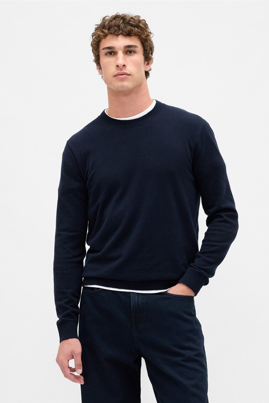 Buzo Cashsoft Hombre New Classic Navy 2