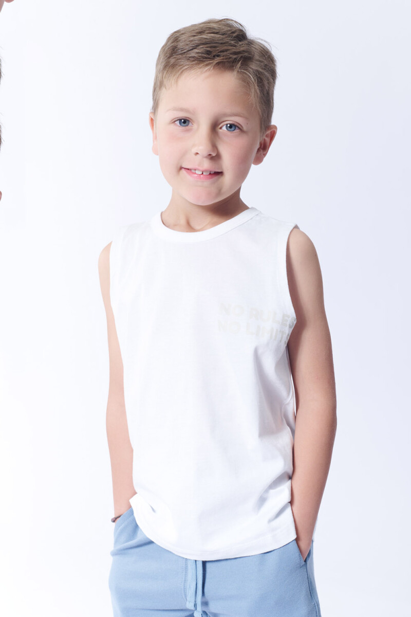 Camiseta sin mangas surfing - No Rules Blanco